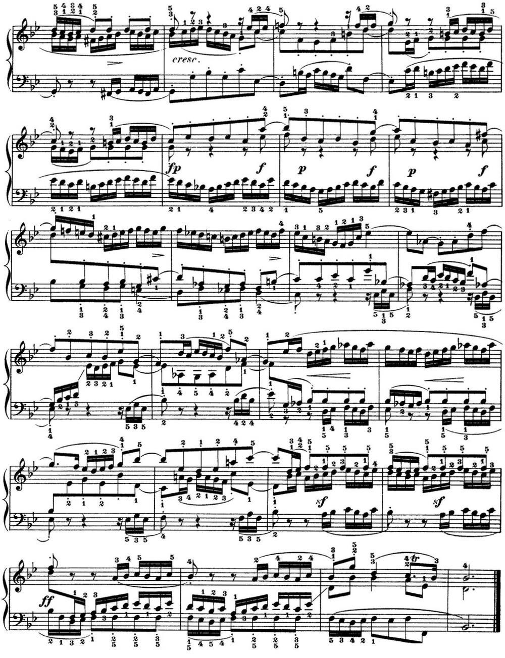 巴赫《平均律钢琴曲集·第一卷》之赋格曲（NO.21）钢琴曲谱（图2）