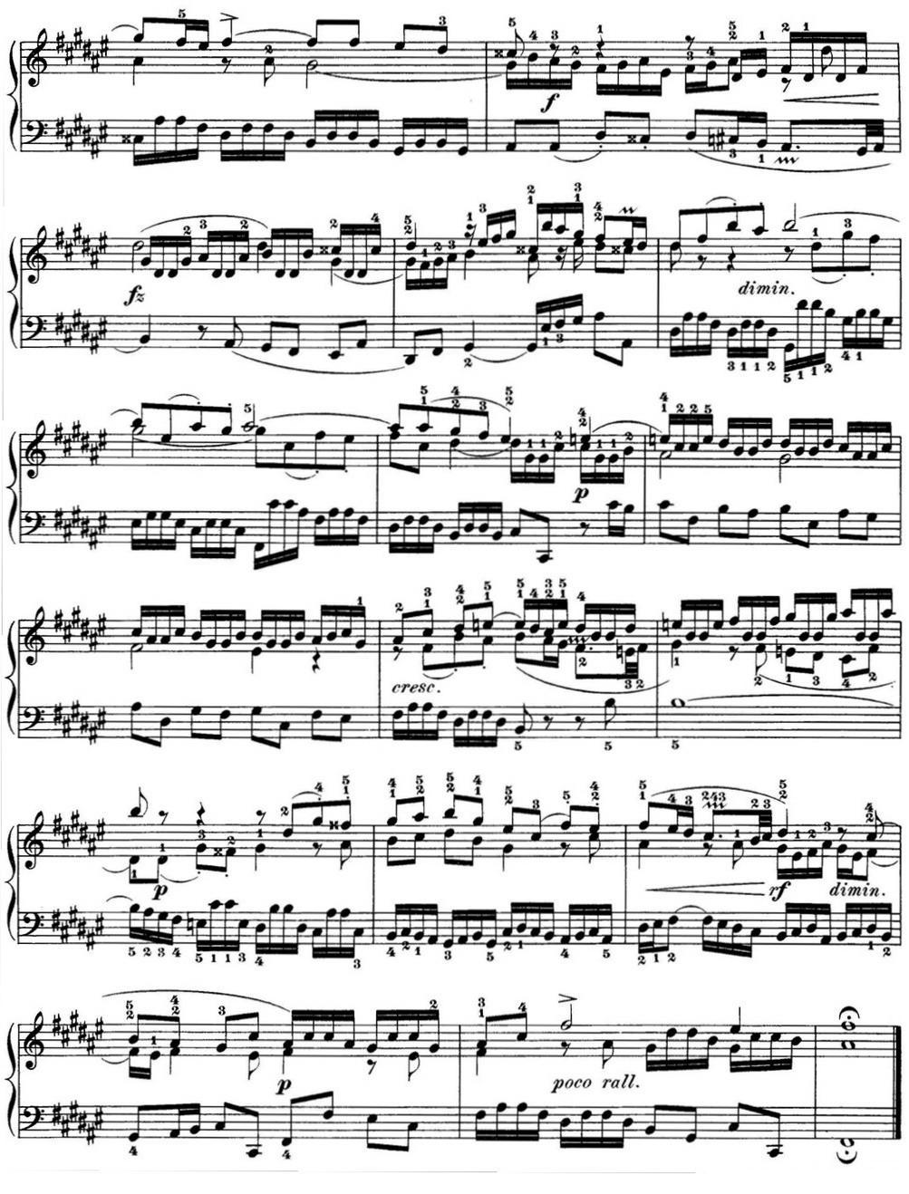 巴赫《平均律钢琴曲集·第一卷》之赋格曲（NO.13）钢琴曲谱（图2）