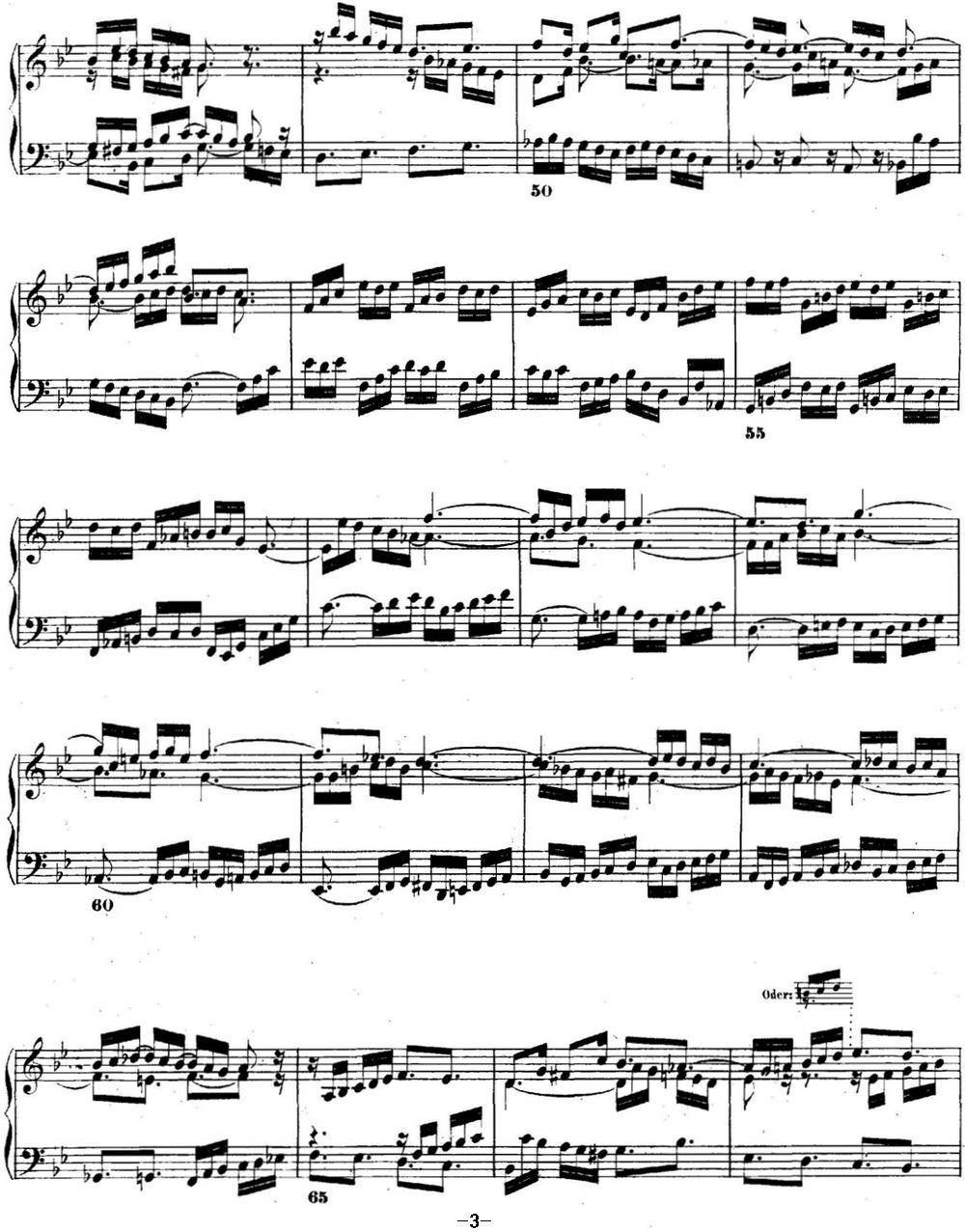 巴赫《平均律钢琴曲集·第二卷》之前奏曲（NO.21）钢琴曲谱（图3）