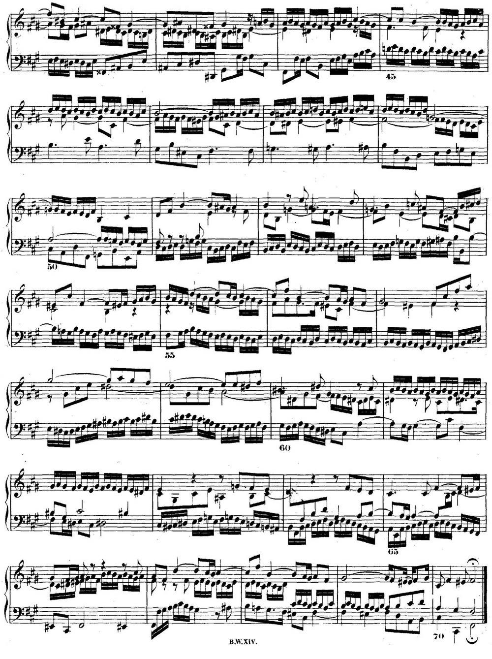 巴赫《平均律钢琴曲集·第二卷》之赋格曲（NO.14）钢琴曲谱（图2）
