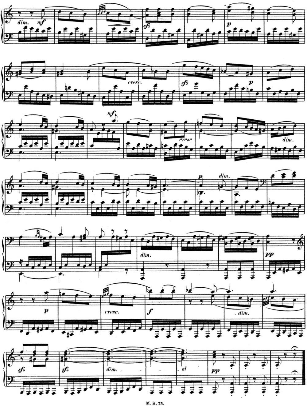 门德尔松无词歌Op.19（NO.2）钢琴曲谱（图2）