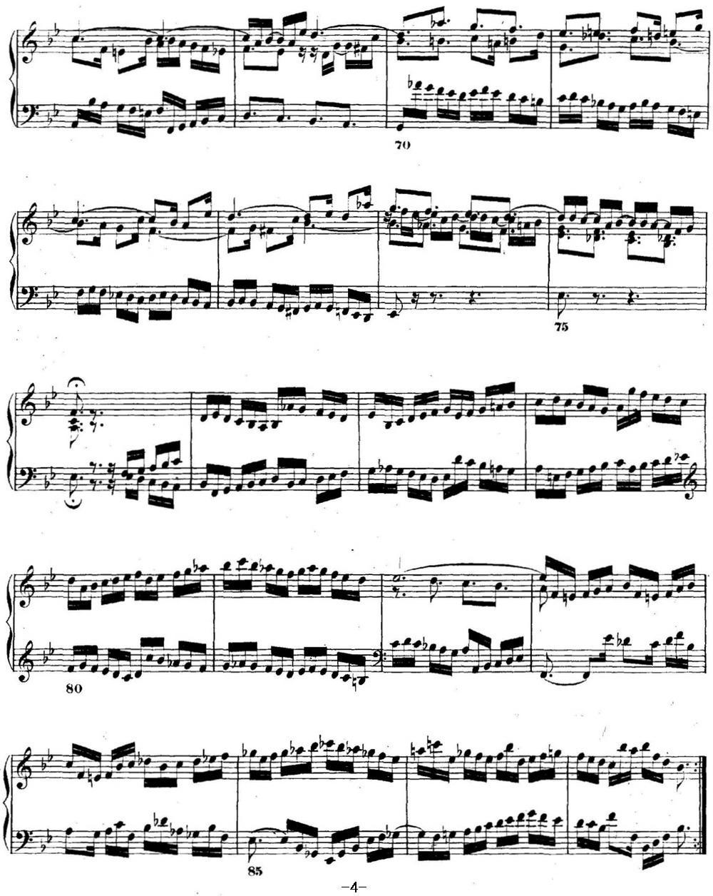巴赫《平均律钢琴曲集·第二卷》之前奏曲（NO.21）钢琴曲谱（图4）