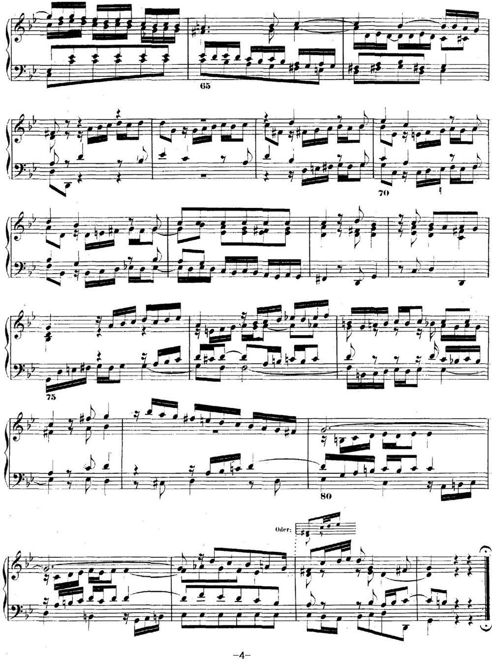 巴赫《平均律钢琴曲集·第二卷》之赋格曲（NO.16）钢琴曲谱（图4）