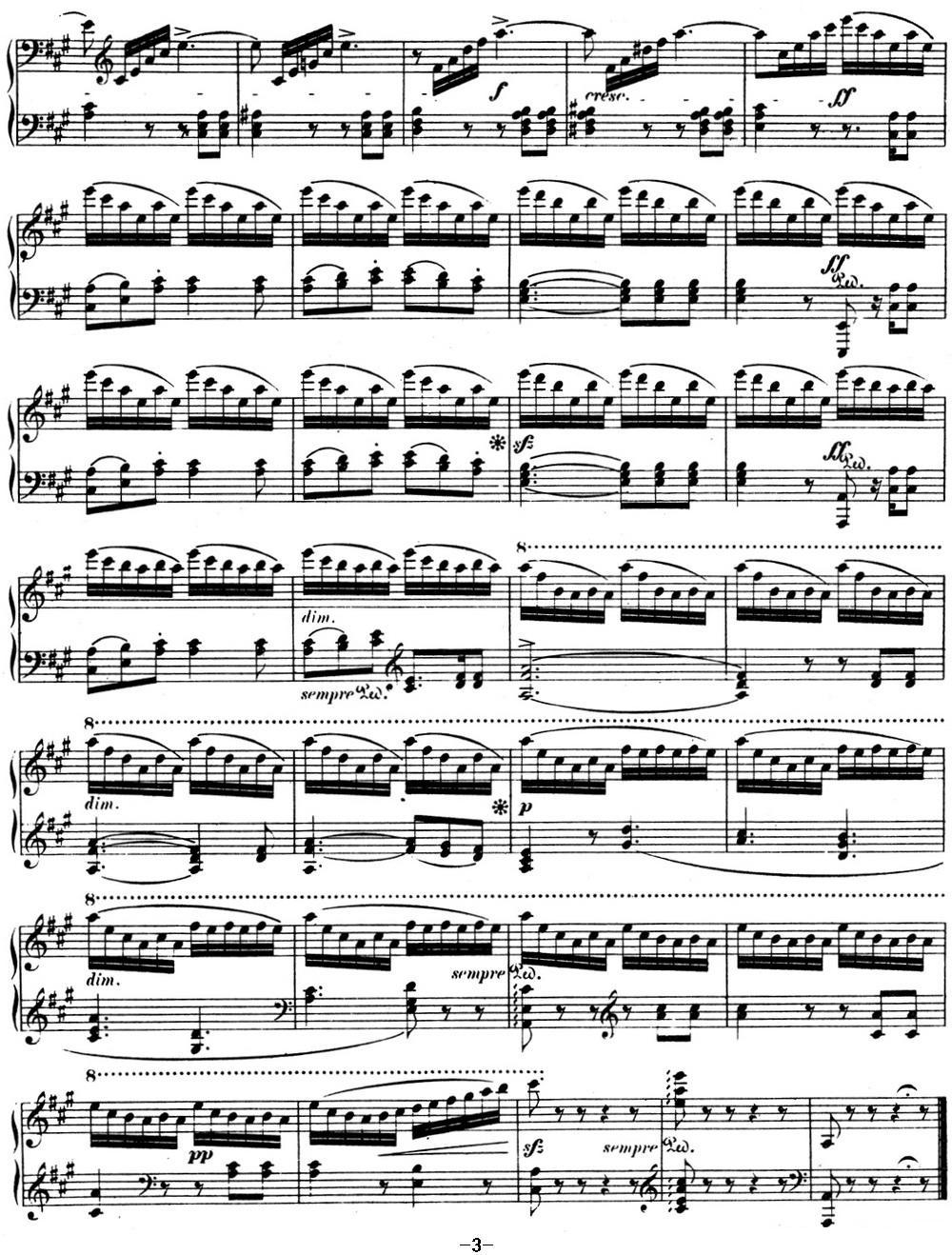 门德尔松无词歌Op.19（NO.3）钢琴曲谱（图3）