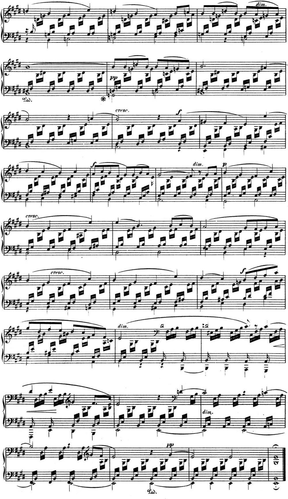 门德尔松无词歌Op.19（NO.1）钢琴曲谱（图2）