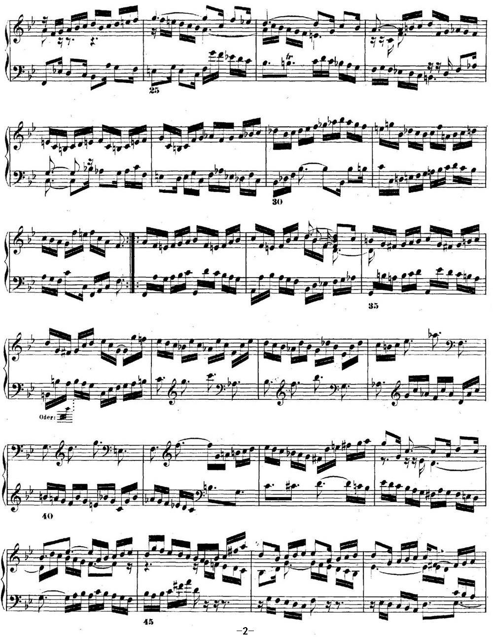 巴赫《平均律钢琴曲集·第二卷》之前奏曲（NO.21）钢琴曲谱（图2）