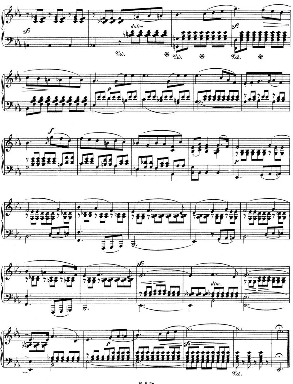 门德尔松无词歌Op.53（NO.2）钢琴曲谱（图2）