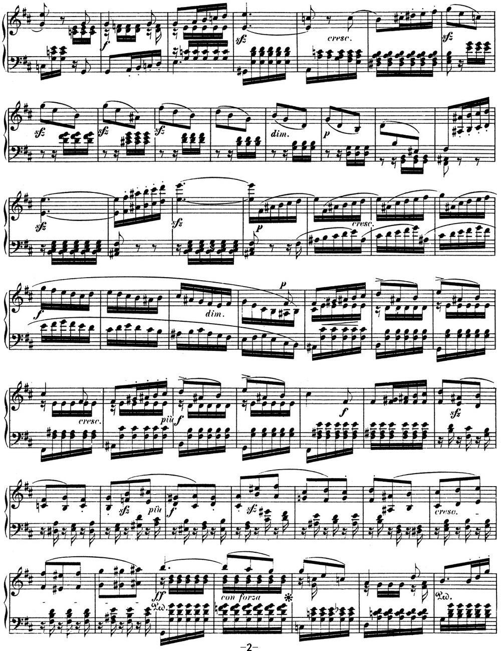 门德尔松无词歌Op.30（NO.4）钢琴曲谱（图2）