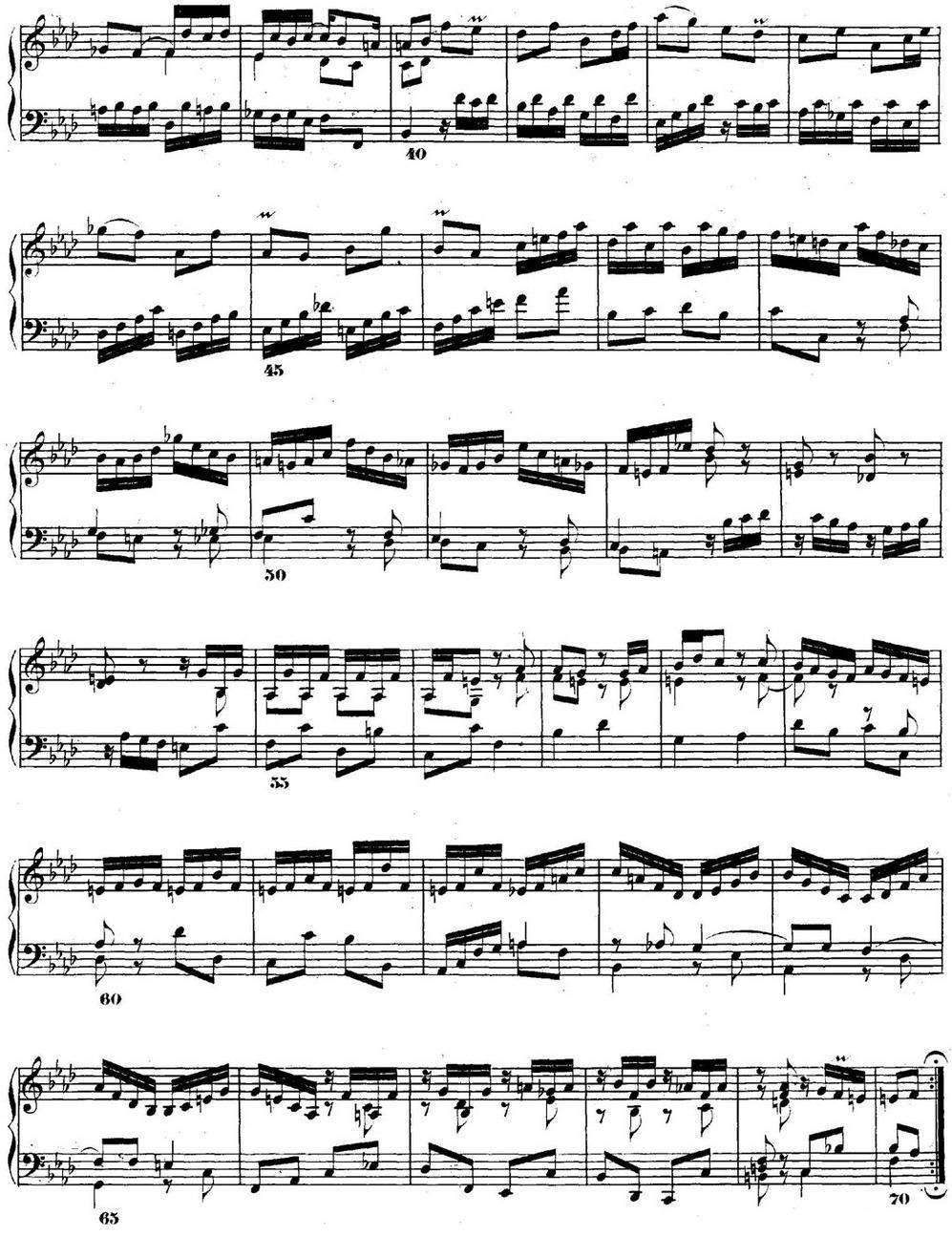 巴赫《平均律钢琴曲集·第二卷》之前奏曲（NO.12）钢琴曲谱（图2）