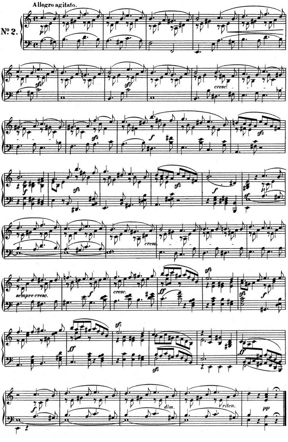 门德尔松无词歌Op.85（NO.2）钢琴曲谱（图1）