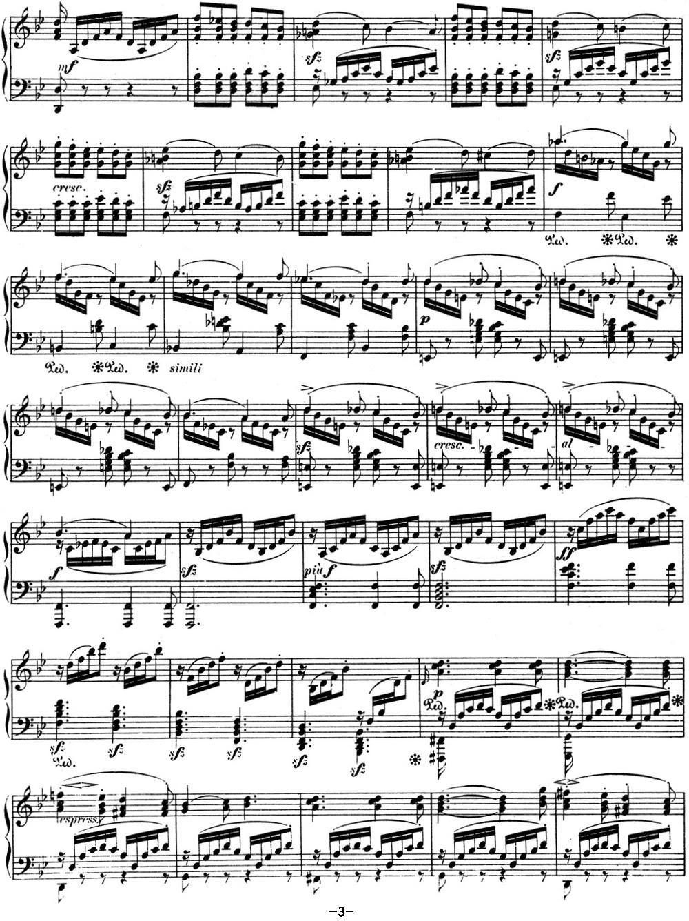 门德尔松无词歌Op.53（NO.3）钢琴曲谱（图3）