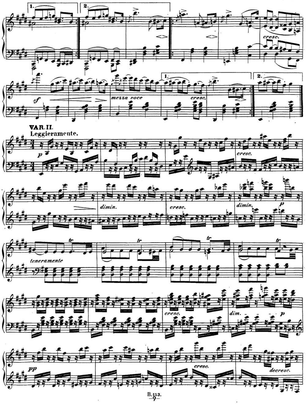 贝多芬钢琴奏鸣曲30 E大调 Op.109 E major钢琴曲谱（图9）