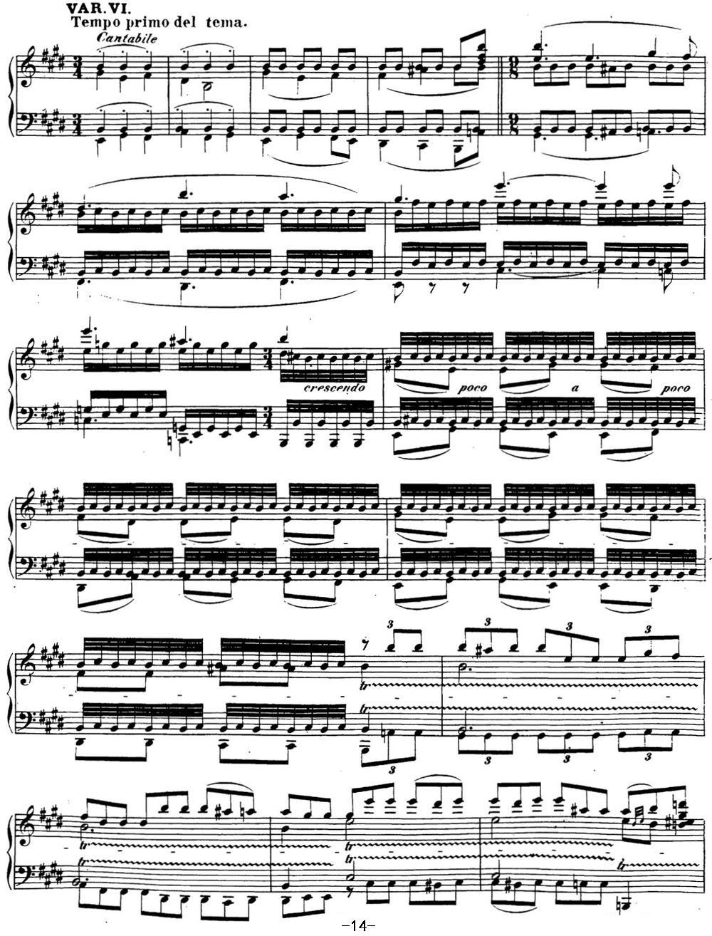 贝多芬钢琴奏鸣曲30 E大调 Op.109 E major钢琴曲谱（图14）