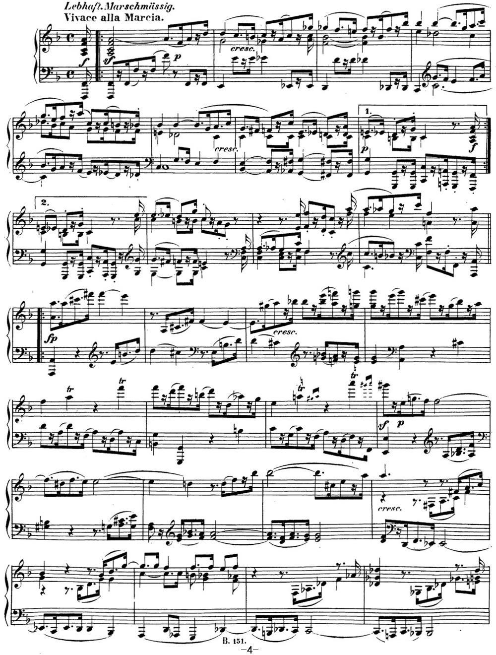 贝多芬钢琴奏鸣曲28 A大调 Op.101 A major钢琴曲谱（图4）