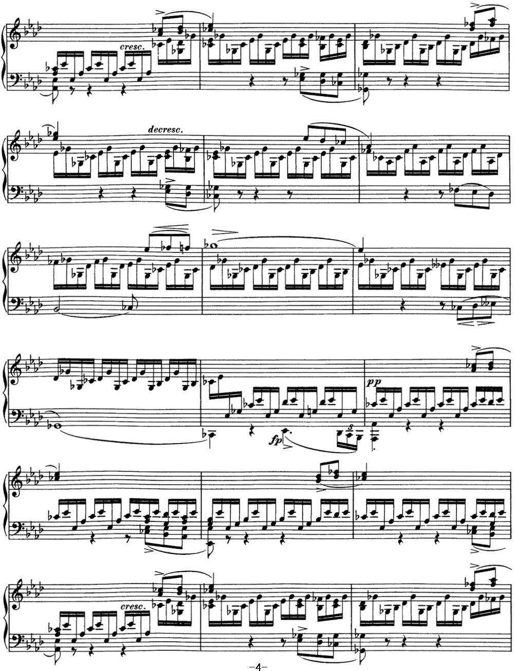 舒伯特f小调即兴曲D.935，Op.142（NO.1）钢琴曲谱（图4）
