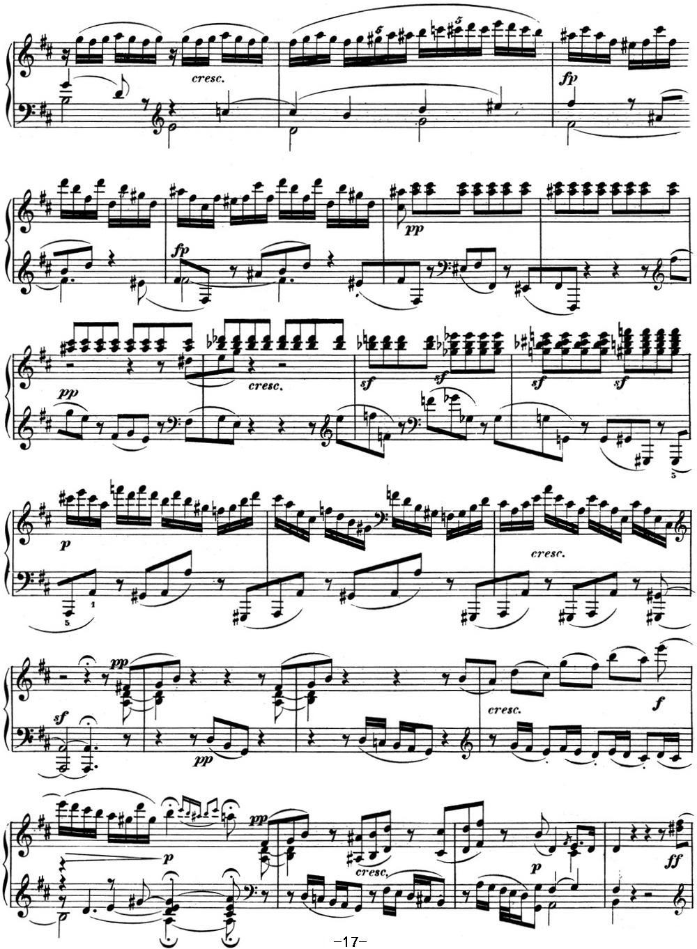 贝多芬钢琴奏鸣曲07 D大调 Op.10 No.3 D major钢琴曲谱（图17）