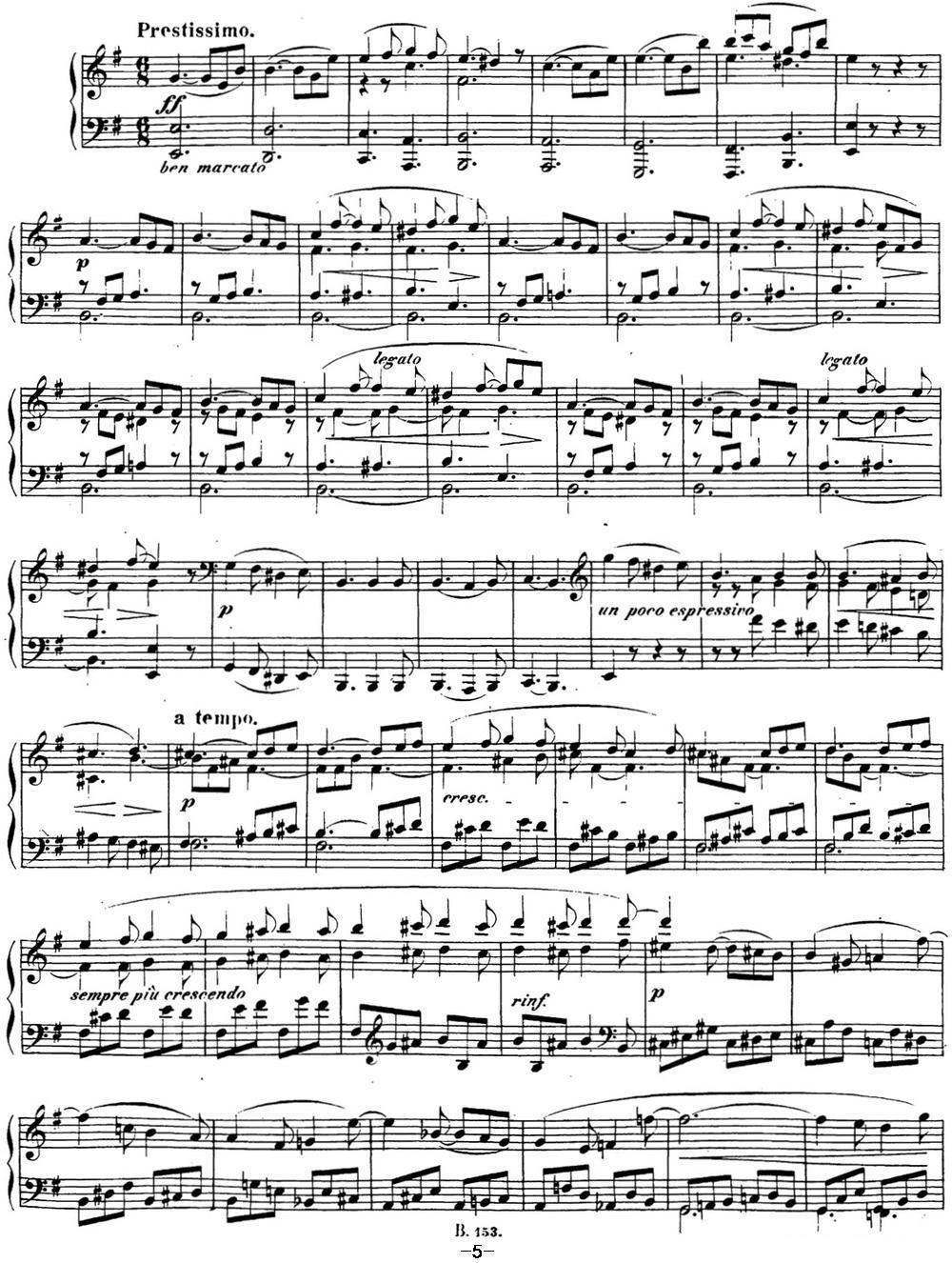 贝多芬钢琴奏鸣曲30 E大调 Op.109 E major钢琴曲谱（图5）