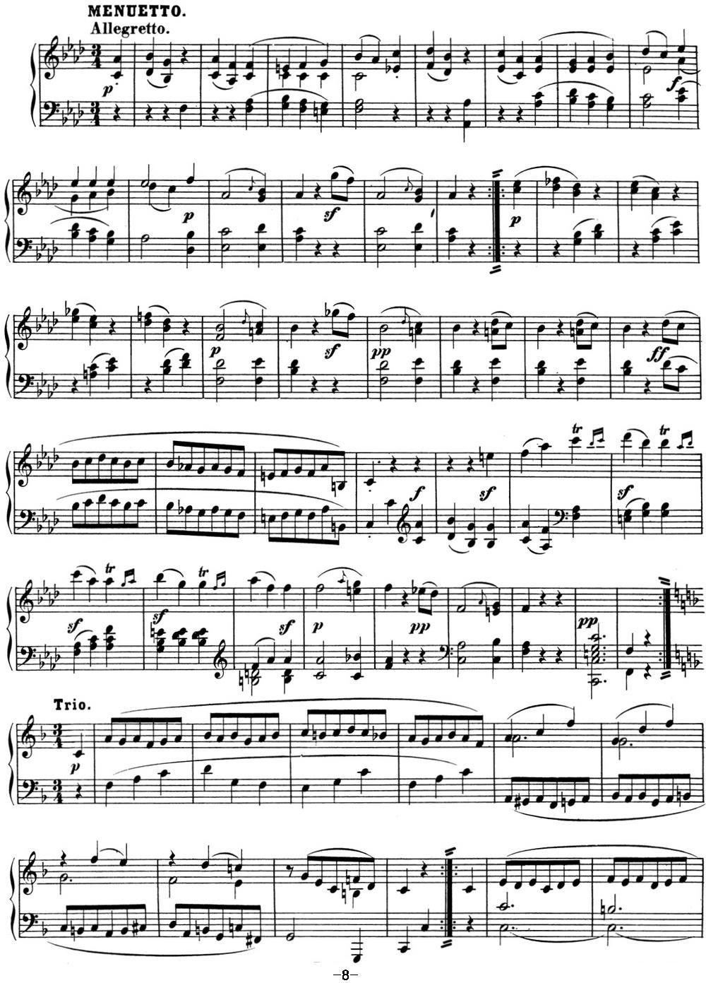 贝多芬钢琴奏鸣曲01 f小调 Op.2 No.1 F minor钢琴曲谱（图8）
