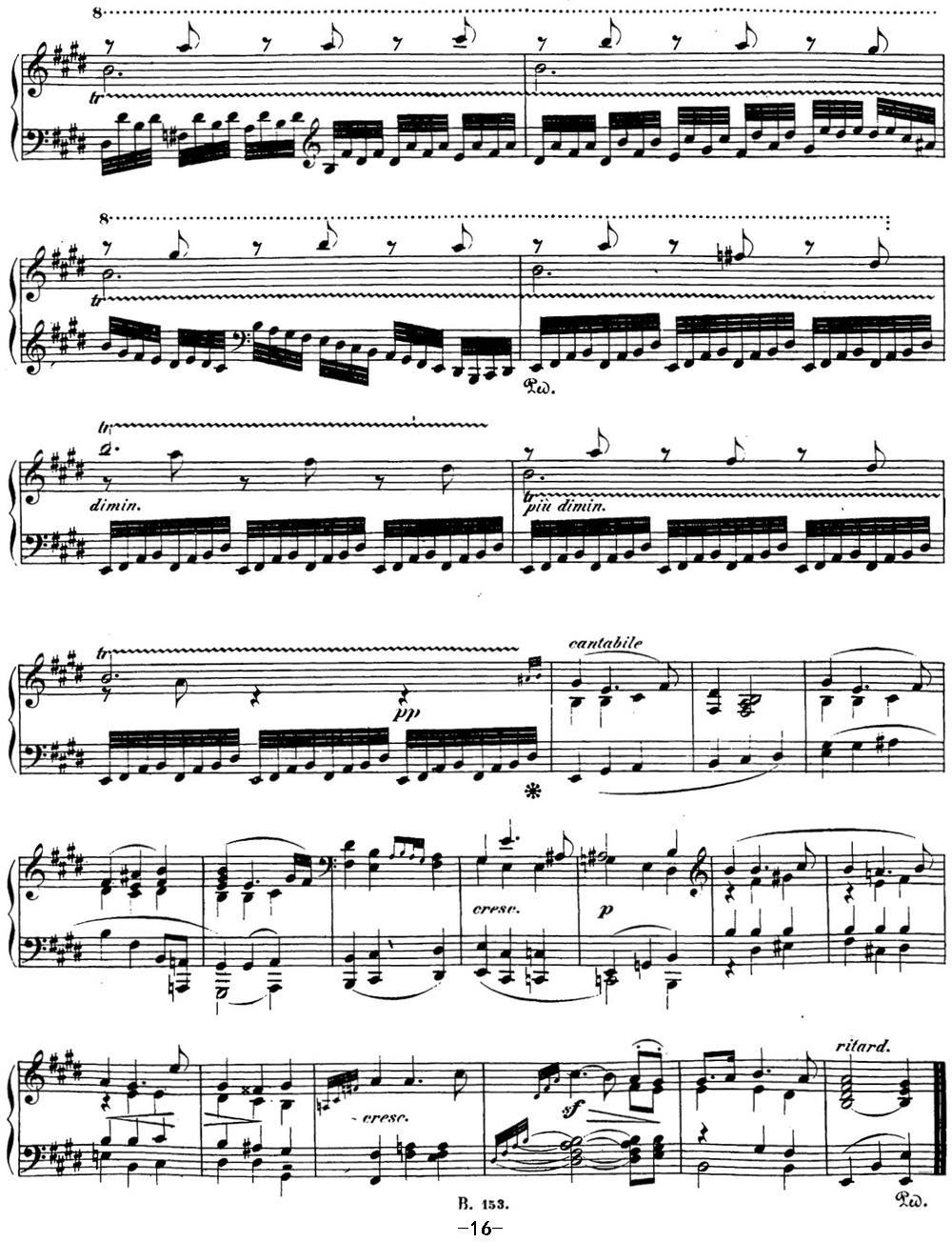 贝多芬钢琴奏鸣曲30 E大调 Op.109 E major钢琴曲谱（图16）