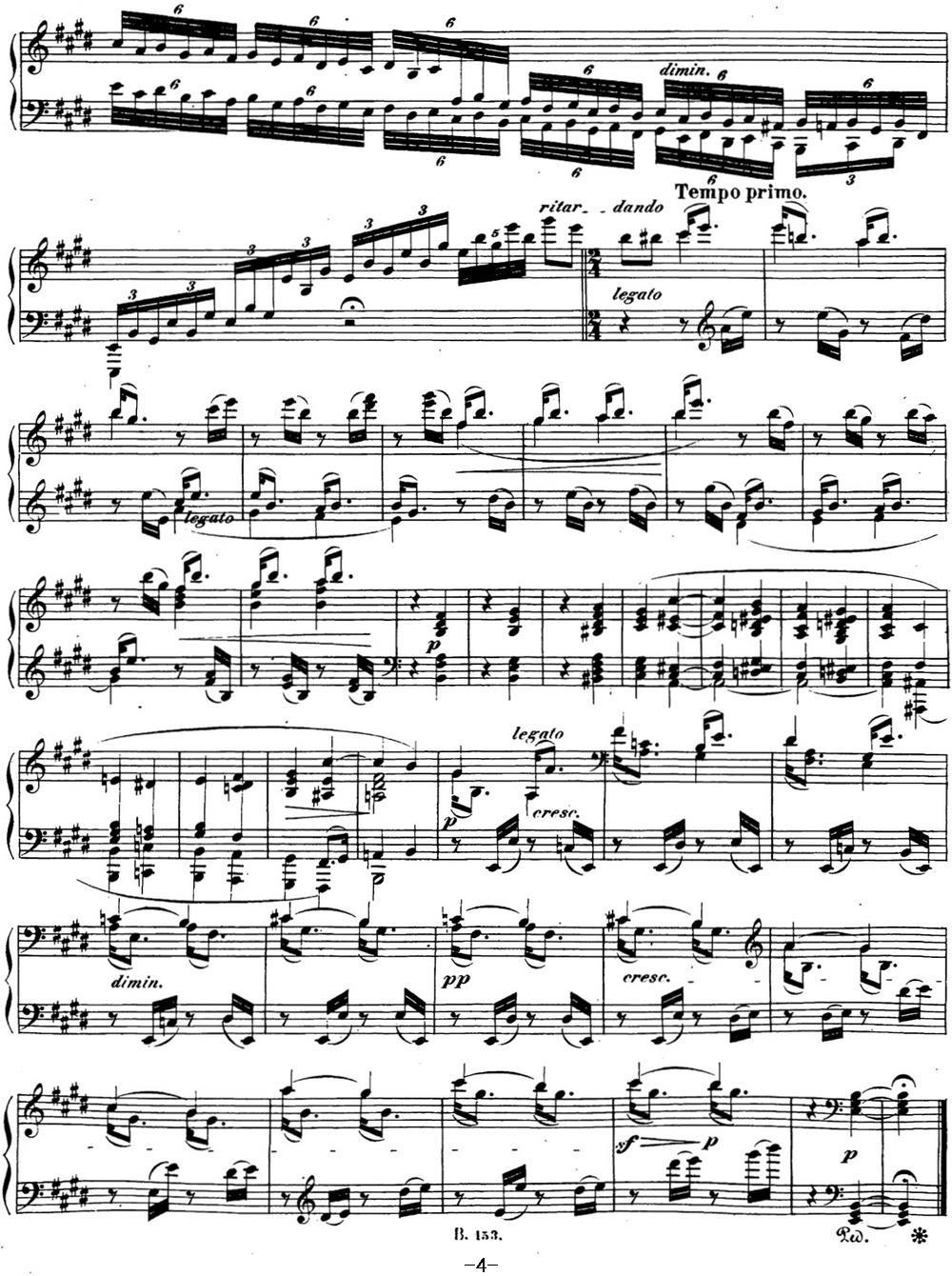 贝多芬钢琴奏鸣曲30 E大调 Op.109 E major钢琴曲谱（图4）