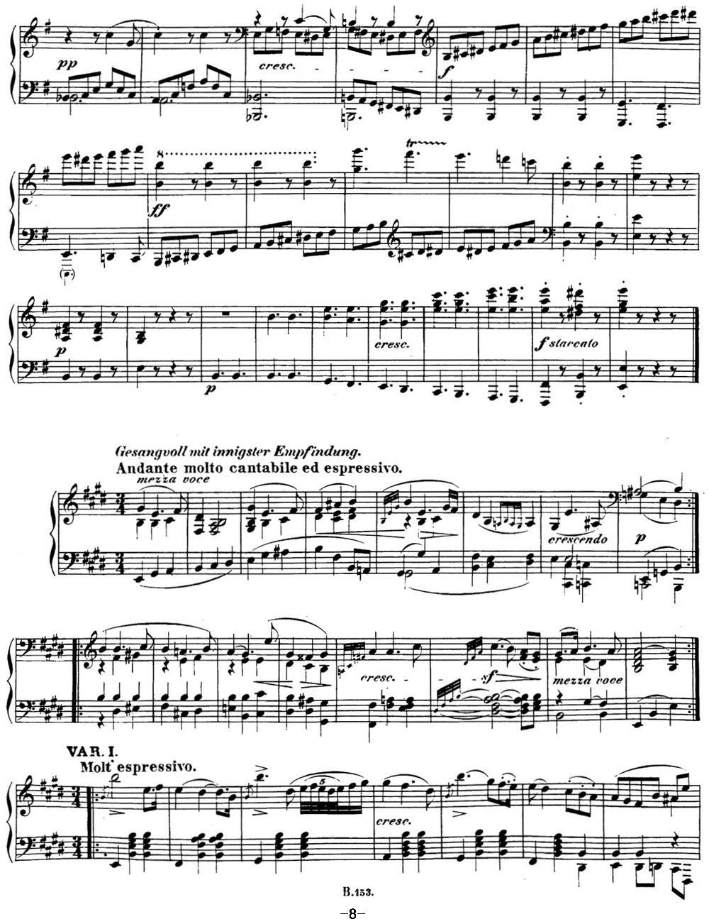 贝多芬钢琴奏鸣曲30 E大调 Op.109 E major钢琴曲谱（图8）