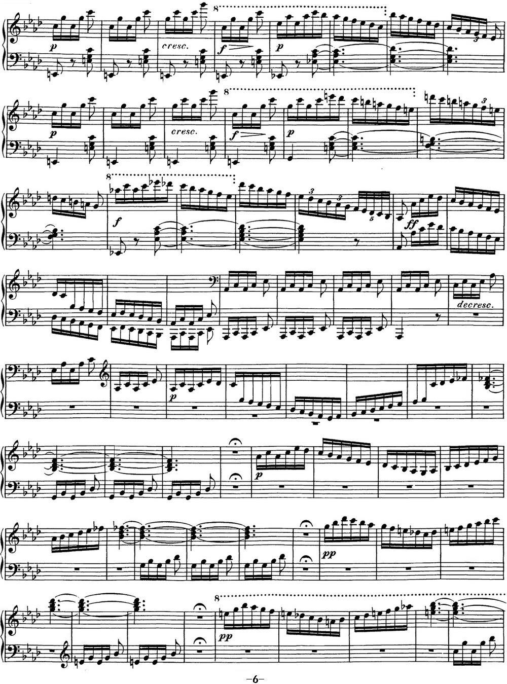 舒伯特降f小调即兴曲D.935，Op.142（NO.4）钢琴曲谱（图6）