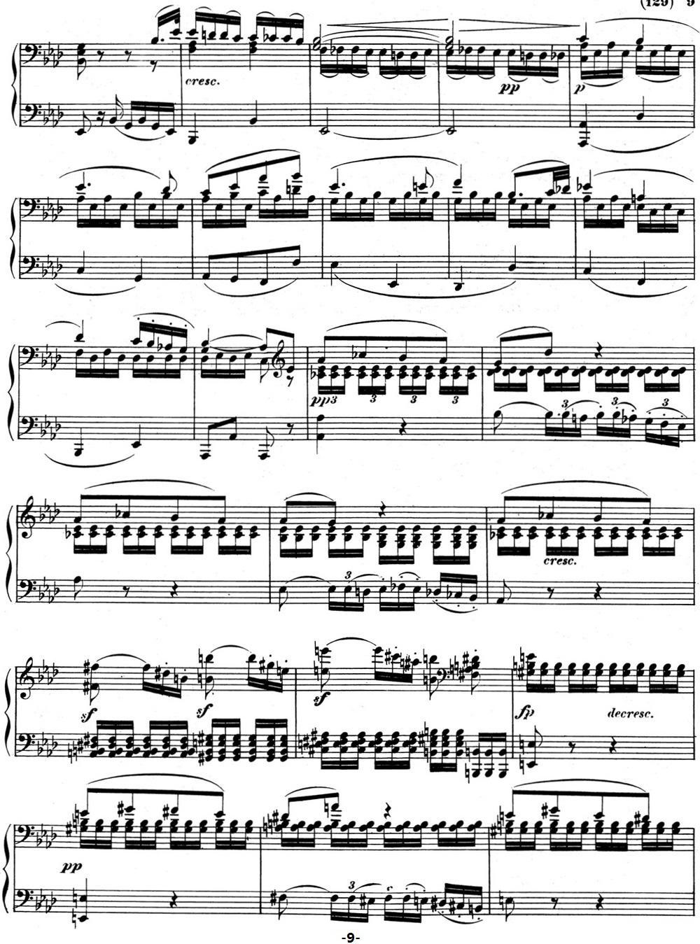 贝多芬钢琴奏鸣曲08 悲怆 C小调 Op.13 C minor钢琴曲谱（图9）