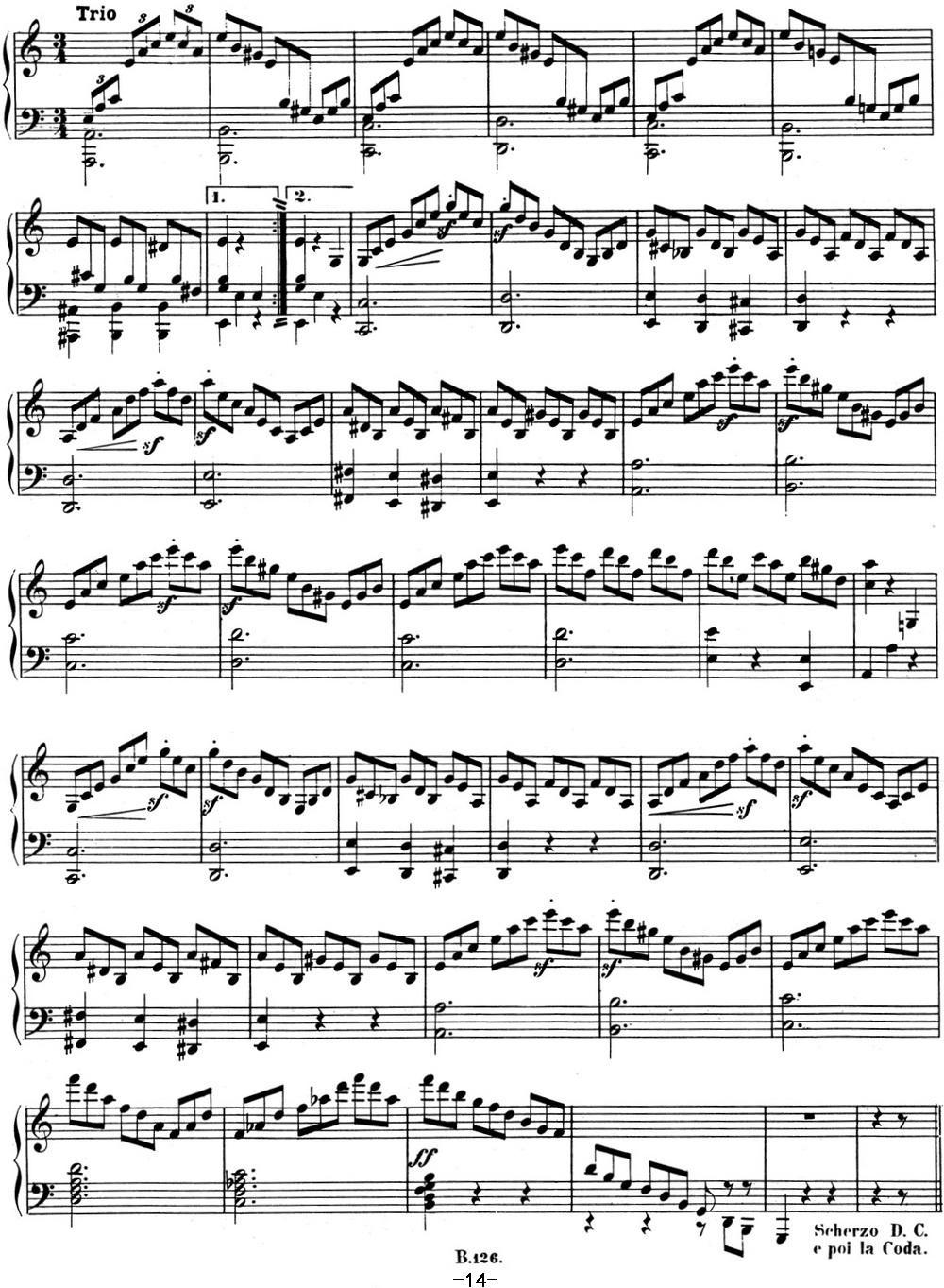 贝多芬钢琴奏鸣曲03 C大调 Op.2 No.3 C major钢琴曲谱（图14）
