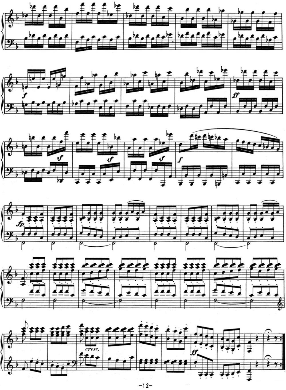 贝多芬钢琴奏鸣曲06 F大调 Op.10 No.2 F major钢琴曲谱（图12）