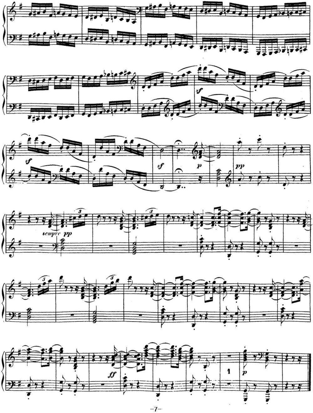 贝多芬钢琴奏鸣曲16 G大调 Op.31 No.1 G major钢琴曲谱（图7）