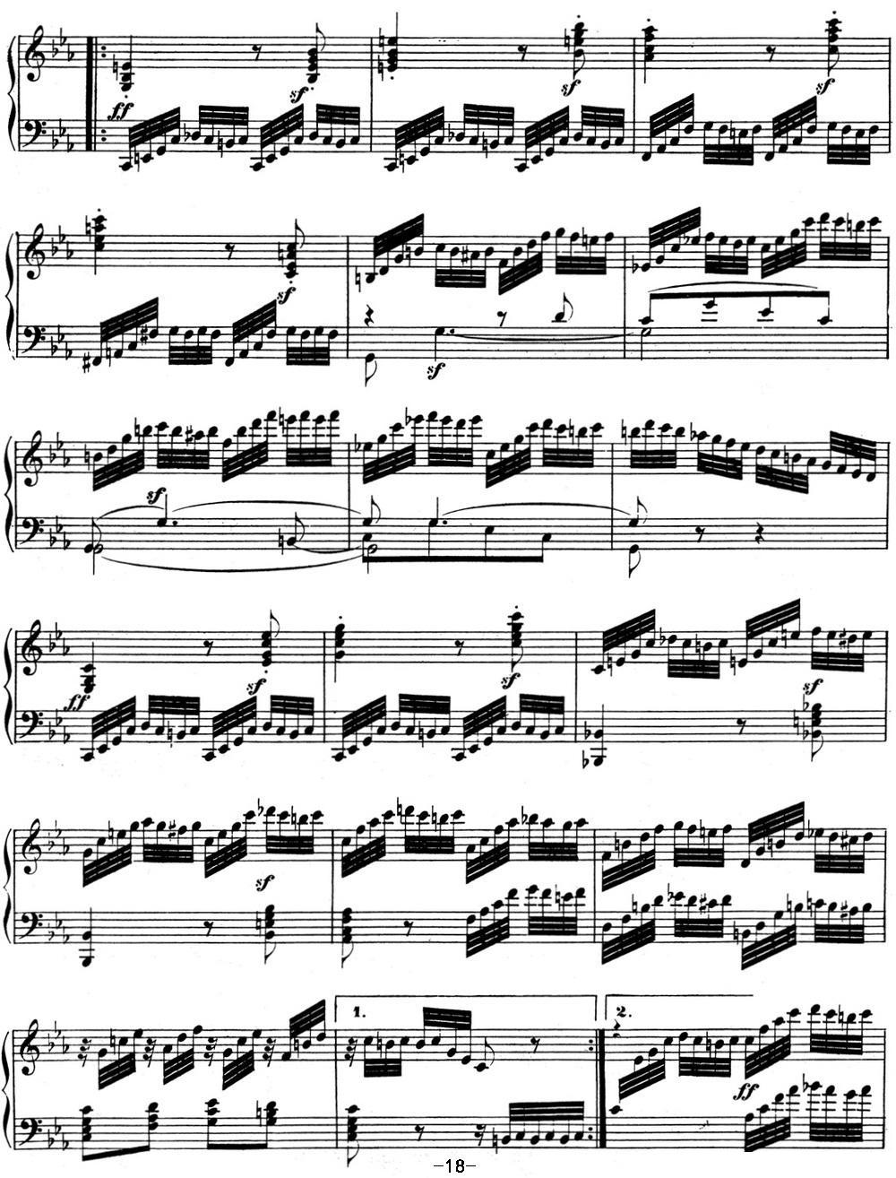贝多芬钢琴奏鸣曲04 大调奏鸣曲 降E大调 Op.7 E-flat major钢琴曲谱（图18）