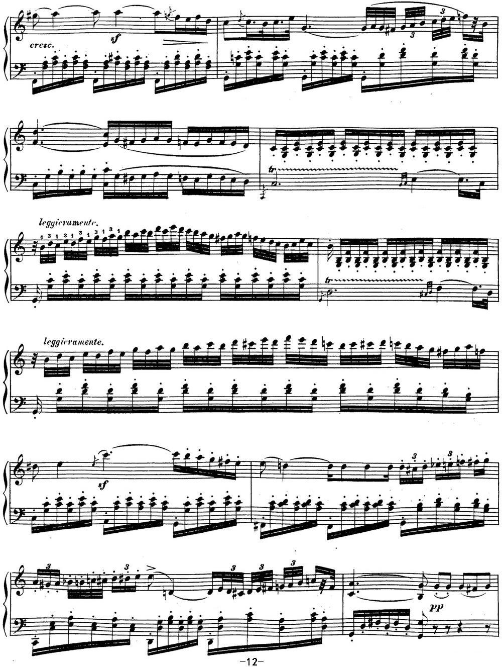 贝多芬钢琴奏鸣曲16 G大调 Op.31 No.1 G major钢琴曲谱（图12）