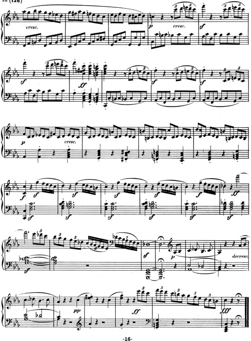 贝多芬钢琴奏鸣曲08 悲怆 C小调 Op.13 C minor钢琴曲谱（图16）