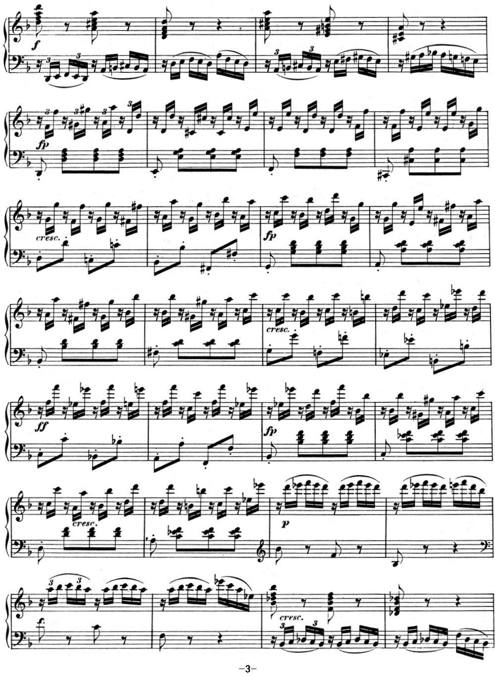 贝多芬钢琴奏鸣曲06 F大调 Op.10 No.2 F major钢琴曲谱（图3）