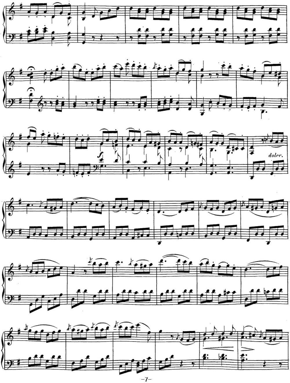贝多芬钢琴奏鸣曲19 g小调 Op.49 No.1 G minor钢琴曲谱（图7）