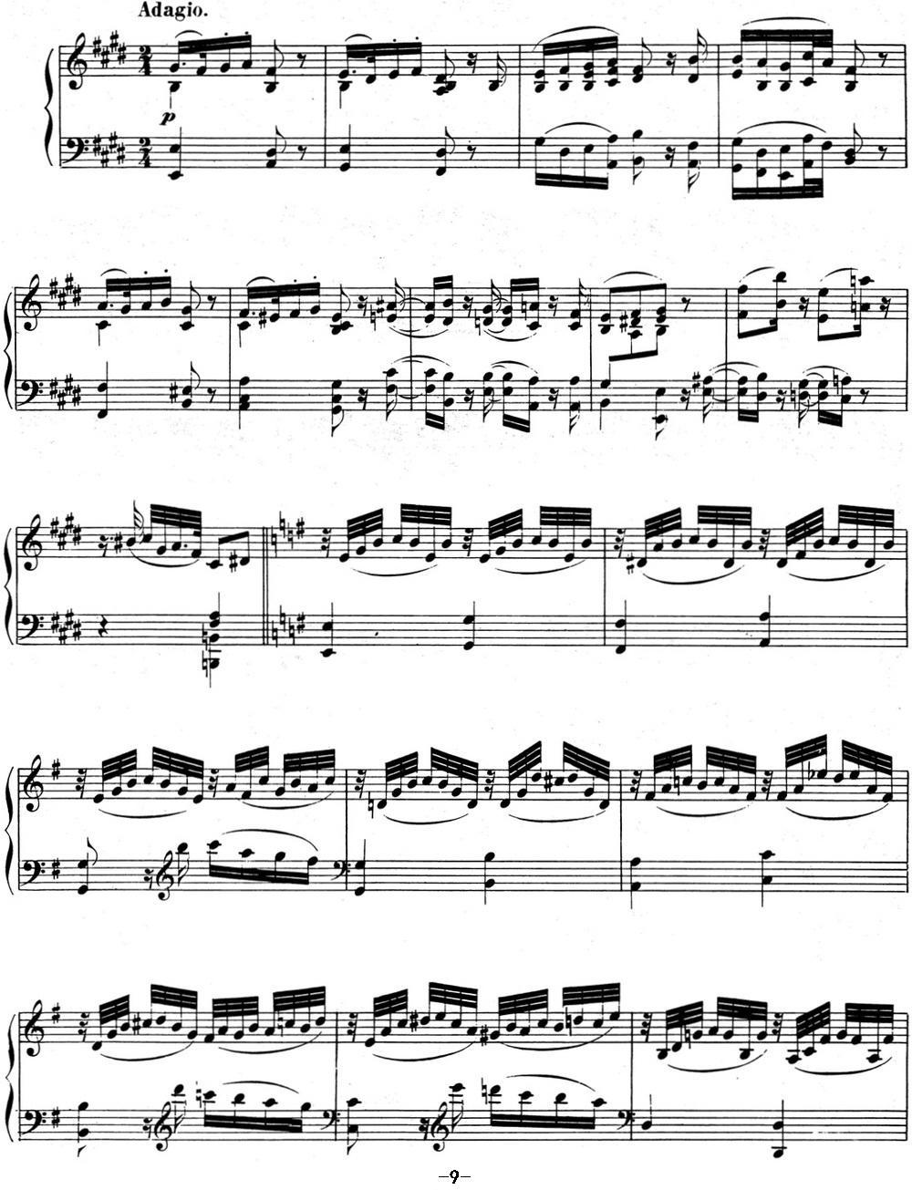 贝多芬钢琴奏鸣曲03 C大调 Op.2 No.3 C major钢琴曲谱（图9）
