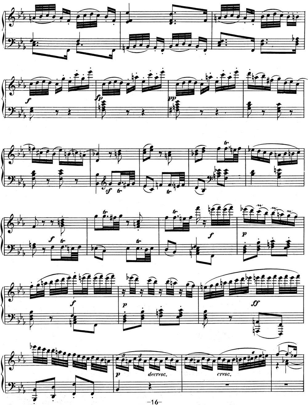 贝多芬钢琴奏鸣曲04 大调奏鸣曲 降E大调 Op.7 E-flat major钢琴曲谱（图16）