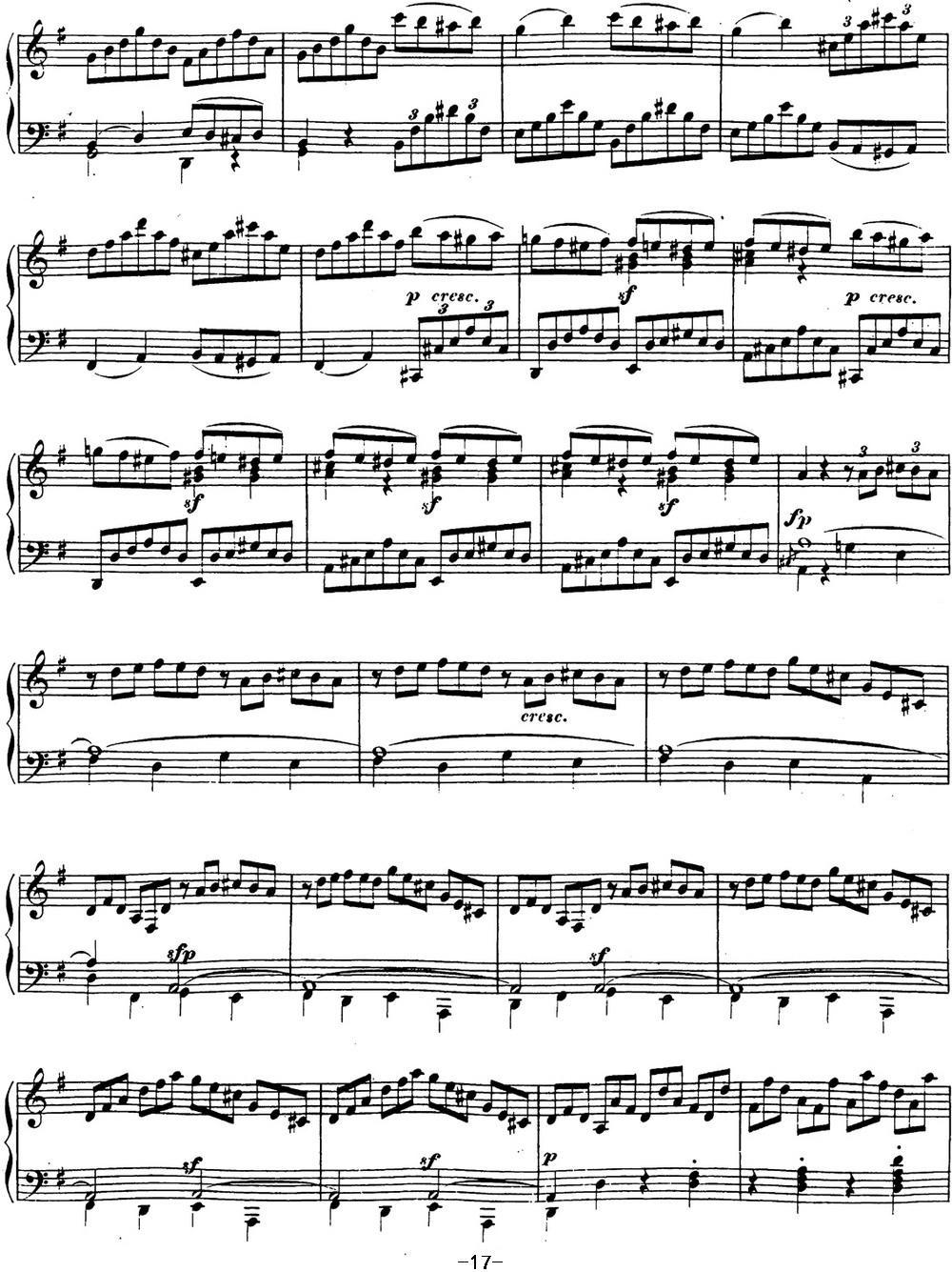 贝多芬钢琴奏鸣曲16 G大调 Op.31 No.1 G major钢琴曲谱（图17）
