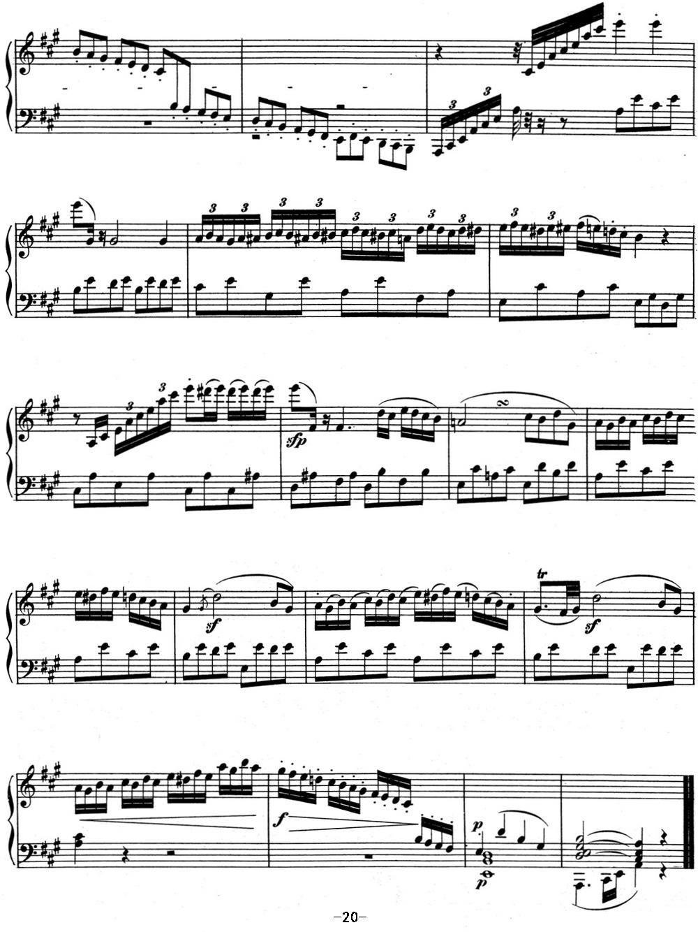 贝多芬钢琴奏鸣曲02 A大调 Op.2 No.2 A major钢琴曲谱（图20）
