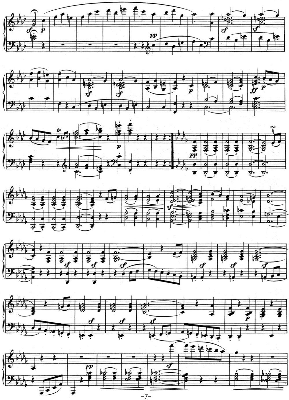 贝多芬钢琴奏鸣曲06 F大调 Op.10 No.2 F major钢琴曲谱（图7）