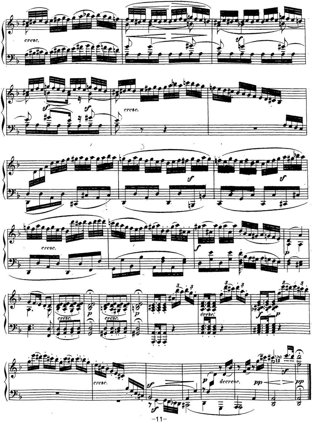 贝多芬钢琴奏鸣曲15 田园 D大调 Op.28 D major钢琴曲谱（图11）
