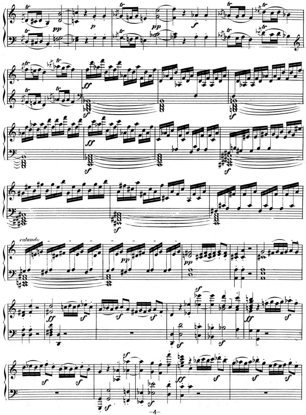 贝多芬钢琴奏鸣曲03 C大调 Op.2 No.3 C major钢琴曲谱（图4）