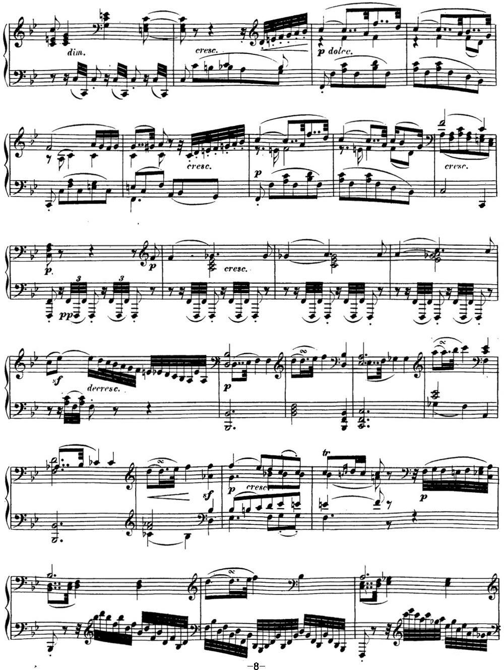 贝多芬钢琴奏鸣曲17 暴风雨 d小调 Op.31 No.2 D minor钢琴曲谱（图8）