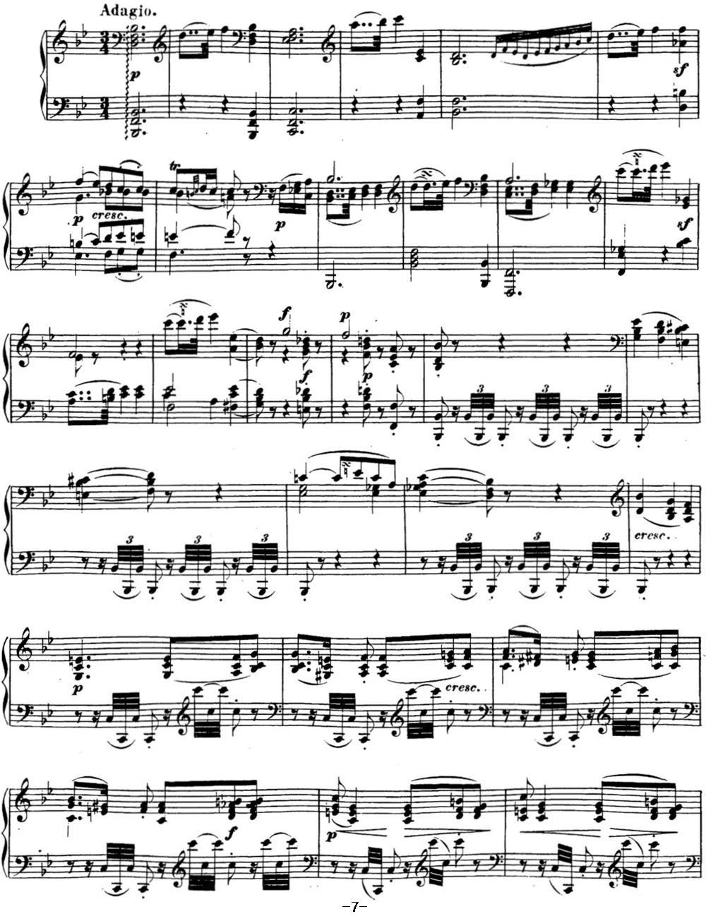 贝多芬钢琴奏鸣曲17 暴风雨 d小调 Op.31 No.2 D minor钢琴曲谱（图7）