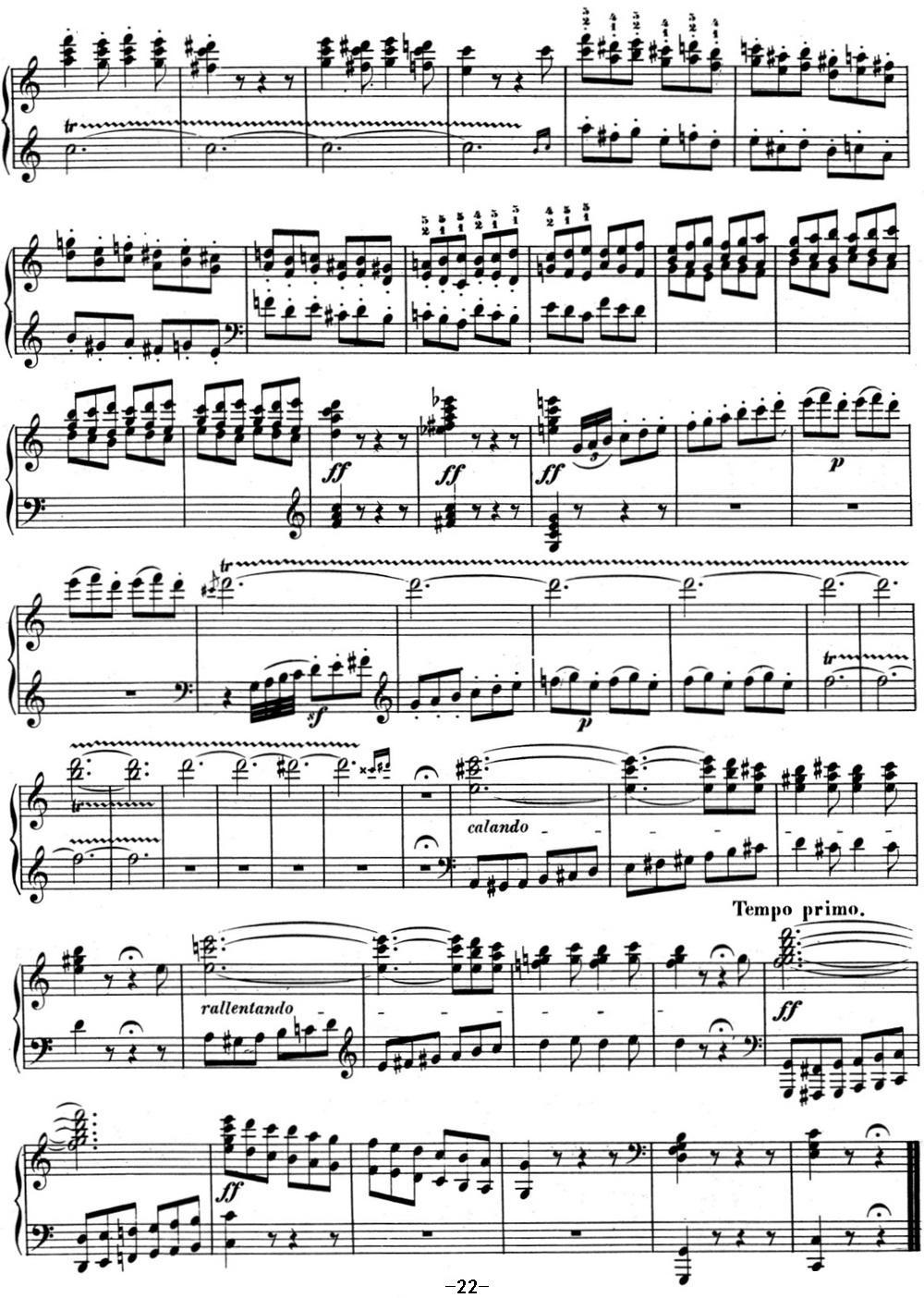 贝多芬钢琴奏鸣曲03 C大调 Op.2 No.3 C major钢琴曲谱（图22）