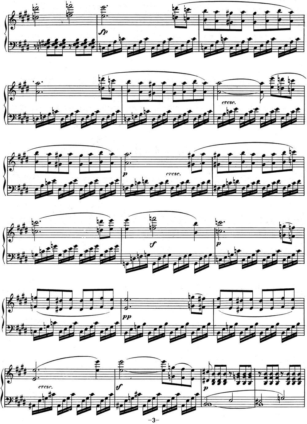 贝多芬钢琴奏鸣曲09 E大调 Op.14 No.1 E major钢琴曲谱（图3）