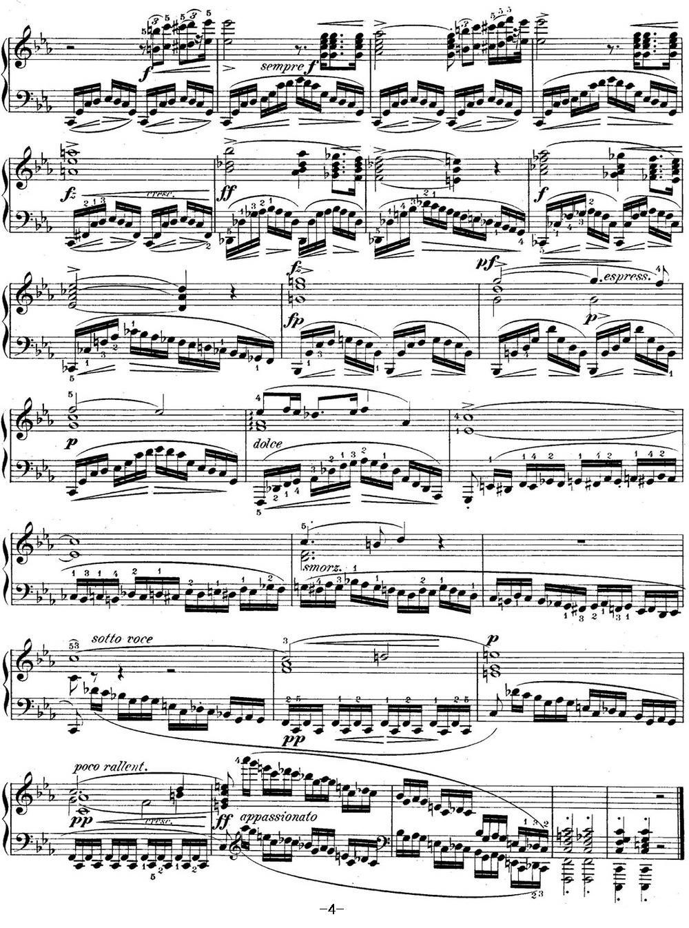 肖邦练习曲12 Op.10 No.12 革命 c小调 C minor Revolutionary钢琴曲谱（图4）
