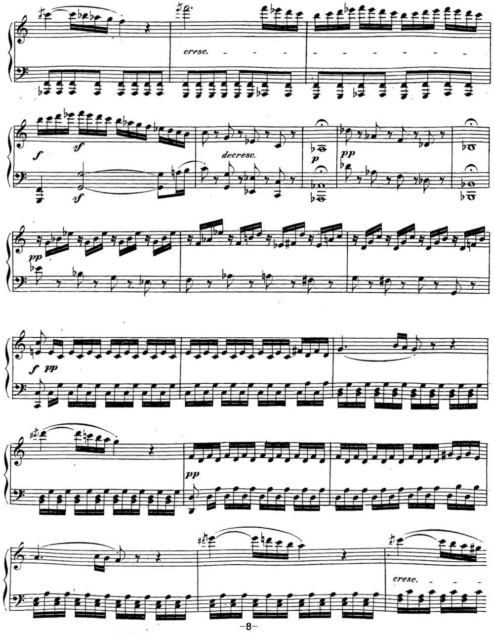 贝多芬钢琴奏鸣曲21 黎明（华尔斯坦） C大调 Op.53 C major钢琴曲谱（图8）