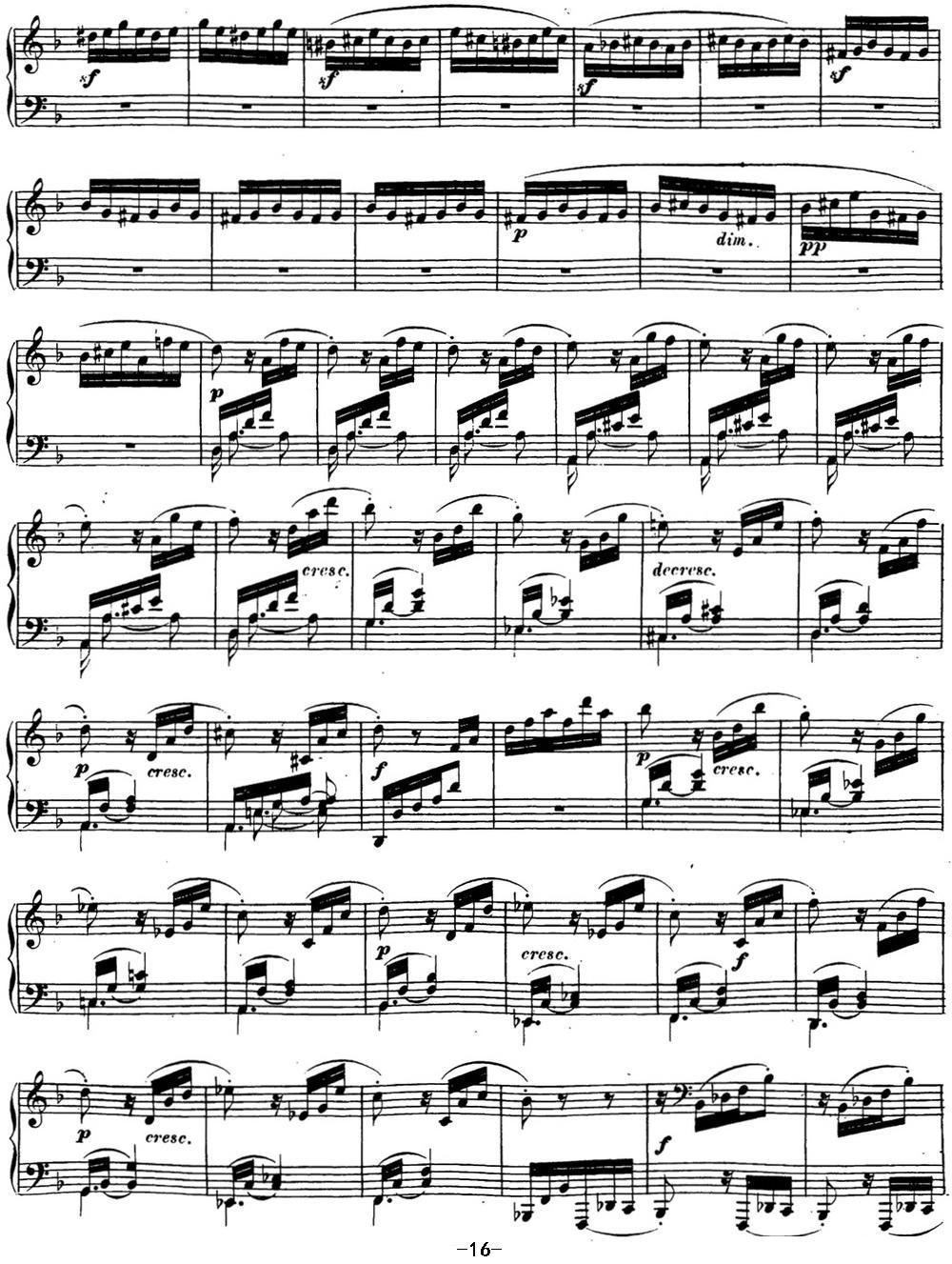 贝多芬钢琴奏鸣曲17 暴风雨 d小调 Op.31 No.2 D minor钢琴曲谱（图16）