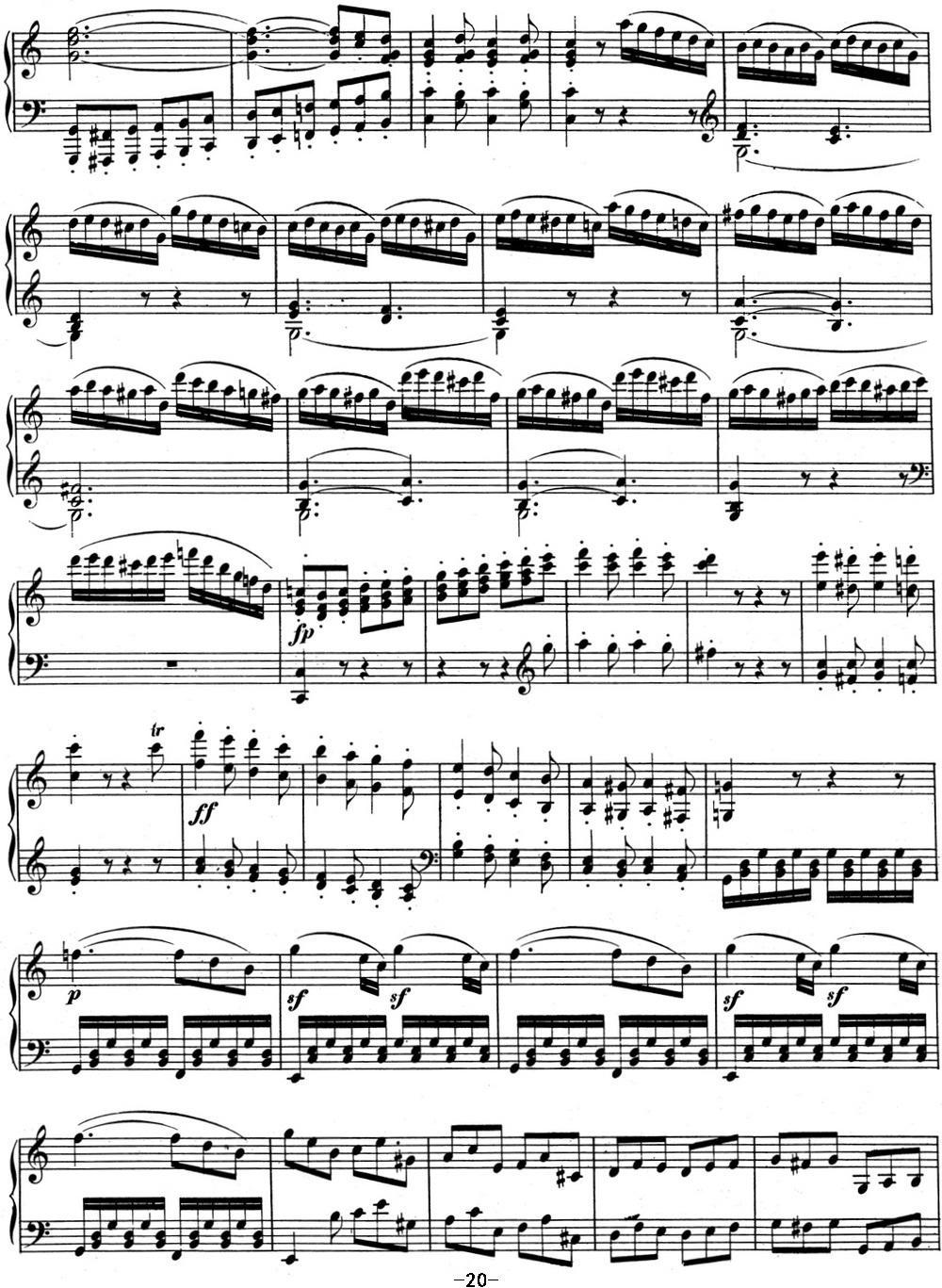 贝多芬钢琴奏鸣曲03 C大调 Op.2 No.3 C major钢琴曲谱（图20）